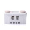 Toothbrush Holder Toothbrush Rack Free Punching Mouthwash Toothbrush Cup Wall-mounted Bathroom Wall-mounted Wall-mounted Integrated Toothpaste Squeezer Toothpaste Holder ( Color : A , Size : Small ) view 1