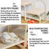 Kids Bench Metal Shoe Rack For Front Door Entrance Modern Shoe Bench With Storage Organizer Upholstered Padded Bench For Living Room, BalconyHallway 47.2 X 17.7 X 12.6 Inches 80x45x32cm white view 4