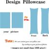Custom Body Pillow Cases, Personalized Long Pillow Cover with Picture Text, Customized Throw Cushion Covers Two-Sides Print Love Keepsake Gift to Family Wife Husband Friends Pet 20x60in, Sky Blue view 4