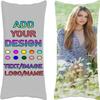 Pzwqkyn Custom Pillow Case, Custom Pillow with Picture Long Body Pillow case Personalized Pillow Cover with Your Loved Ones Custom Pillow Case Cover Gifts Any Picture (20x60 inch), Light Gray view 1