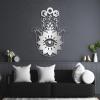 Hamsa Hand Metal Wall Decor, Hamsa Metal Wall Art, Metal Hamsa Wall Decor, Hamsa Hand Wall Art, Evil Eye Wall Art, Boho Wall Hanging, Living Room Wall Art, Housewarming Gift (29"x 22"| 76x58cm, Sliver) view 1
