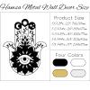 Hamsa Hand Metal Wall Decor, Hamsa Metal Wall Art, Metal Hamsa Wall Decor, Hamsa Hand Wall Art, Evil Eye Wall Art, Boho Wall Hanging, Living Room Wall Art, Housewarming Gift (29"x 22"| 76x58cm, Sliver) view 4