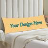 Custom Rectangle Body Pillow Covers, Customized Photo Long Body Pillowcase, Personalized Throw Cushion Cover, Double Printed Valentines Day Gifts for Couples/Wife/Husband/Lover, 20"x 54", Beige view 3