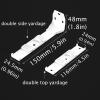 Aluminum Curtain Conjoined Double Track Ceiling Mount 0.5m - 6m Sliding Silent Curtain Track Rod, Silent Sliding Ceiling Curtain Rail, For Curtains, Drapes, Tulle, Privacy, Room Divider ( Color : Whit view 2