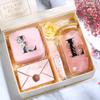 AYGXU personalized jewelry box,iced coffee glass,bridesmaid gifts,gifts for women,aesthetic cups,Travel Gifts for Teacher,best teacher appreciation gifts,Initial Q pink view 3