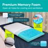 BLISSBURY Thin Pillow for Stomach Sleeper  2.2" Ultra Flat Memory Foam | Super Thin Low Loft Support for Belly Sleepers | Best Pillow for Neck Alignment and Front-Sleeping Comfort view 4