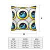 WSOIHFEC Eye Balls Print Throw Pillow Cover Decorative Throw Pillow Covers Soft Couch Pillowcase Square Cushion Case Farmhouse Pillow Covers for Sofa Bedroom Living Room Home Decor 12"x12" view 3