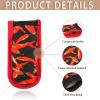 4 Pieces Hot Handle Covers Heat Resistant Pot Sleeve Grip Cotton Cast Iron Skillet Handle Covers Non-Slip Machine Washable Handle Mitts for Baking Cooking BBQ Kitchen Cookwares view 3
