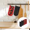 4 Pieces Hot Handle Covers Heat Resistant Pot Sleeve Grip Cotton Cast Iron Skillet Handle Covers Non-Slip Machine Washable Handle Mitts for Baking Cooking BBQ Kitchen Cookwares view 4