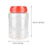 BESTOYARD 8 Pcs Transparent Storage Tank Clear Gift Boxes Pet Food Container Food Plastic Jar Food Storage, 6ZDL216J8WC111800I view 3