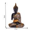 Opulent Decor Blessing Diya Samadhi Buddha for Home Dcor, Showpeice for Living Room, Sculpture for Table Dcor (29 X 27 CM) ep5 view 3