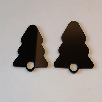 10pcs of Blank Christmas Tree Name Tag,Christmas Tree Tumbler Topper,Tumbler Accessories,Xmas Stanley Cup Accessories (Black, 30oz & 20oz)