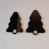 10pcs of Blank Christmas Tree Name Tag,Christmas Tree Tumbler Topper,Tumbler Accessories,Xmas Stanley Cup Accessories (Black, 30oz & 20oz) view 1