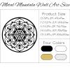 Mandala Metal Wall Art, Mandala Metal Wall Decor, Metal Mandala Wall Art, Metal Wall Art, Mandala Wall Art, Bohemian Wall Decor, Wall Decor for Living Room, Housewarming Gift (18"x 18"| 47x47cm, Sliver) view 4