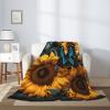 CSGJMYGS Flannel Throw Blanket, Super Soft Blankets 80""x60"", Warm Plush Blankets and Throws, Lightweight Cozy Fuzzy Blanket for Couch Sofa Bed, Blue Butterfly Throw Blanket All-Season view 2