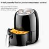 Air Fryer Intelligent Oil- free Air Fryer Household Automatic Large- capacity French Fries Replace Deep Fryer (Color : Black Size : 2L) (Black 2L) view 2