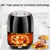 Air Fryer Intelligent Oil- free Air Fryer Household Automatic Large- capacity French Fries Replace Deep Fryer (Color : Black Size : 2L) (Black 2L) view 3