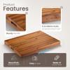 Stove Top Covers for Electric Stove 30x22 (Outer) / 28.9x20.8 (Inner) - Acacia Wood Noodle Board for Gas Stovetop - Stove Top Covers for Gas Burners - Sink Cover For Counter Space (Acacia color) view 4