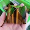 KatLin Natural Tiger Eye Pyramid. Crystal Pyramid Ornaments (Size : 40-50mm) view 2