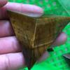KatLin Natural Tiger Eye Stone Hand Cut Triangle Pyramid, Home Decoration Necessary for Healing Ornaments (Size : 2pcs) view 1