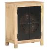 ROMHZKS Sideboard 23.6"x13.8"x29.5" Solid Mango Wood - Sideboard with Storage Cabinet, Shelves - for Dining Room or Living Room Dcor view 1