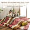 IKEHIKO Kotatsu Futon & Mat Set Comforter, Fluffy Premium Cotton, Pink Square Rectangle Shape Heater Blanket Table, Japanese Craftsman, Made in Japan 2378 (Futon:205245cm & Mat:190240cm) view 2