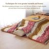 IKEHIKO Kotatsu Futon & Mat Set Comforter, Fluffy Premium Cotton, Pink Square Rectangle Shape Heater Blanket Table, Japanese Craftsman, Made in Japan 2378 (Futon:205245cm & Mat:190240cm) view 4