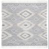 DecorAvenue Boho Natural Fibers Farmhouse Living Room Bedroom Wool Area Rug Handmade Handwoven Geromatric Bohemian Carpet(Light Grey,240 x 330 cm) view 2