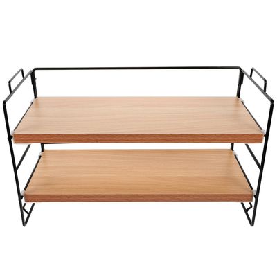 LALAFINA Countertop Makeup Organizer Storage Shelf for Skincare and Cosmetics Sturdy Bathroom Organizer for Vanity Easy Access Display Rack and Finish
