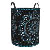 Blue Mandala Native Americans Ethnic Laundry Hamper with Durable Handle Waterproof Foldable Laundry Basket Round Dirty Clothes Storage Basket for Bathroom/Bedroom/College/Dorm view 2
