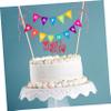 VICASKY 4pcs Valentine Cake Toppers Romantic Cake Insert Decor for Baking Dessert Adorns for Parties and Celebrations view 4