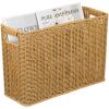 PRETYZOOM Rattan Storage Box with Handles 15 Inch Woven Basket Organizer for Desktop Home Office and Garage Storage Solutions view 1