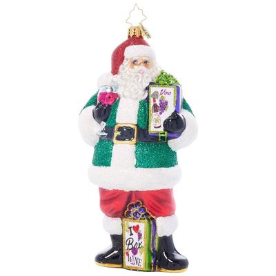 Christopher Radko Hand-Crafted European Glass Christmas Tree Decorative Ornament, North Pole Vineyards