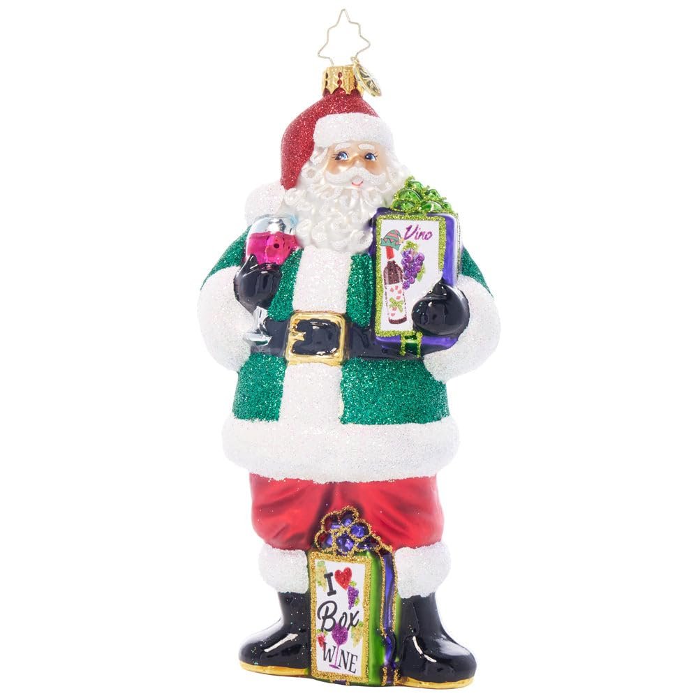 Christopher Radko Hand-Crafted European Glass Christmas Tree Decorative Ornament, North Pole Vineyards