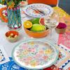 Amscan Stylish Multicolor Round Paper Springtime Blooms Plates - 10.5" (Pack of 8) - Vibrant, Sturdy & Eco-friendly Party Plates - Perfect for Summer & Outdoor Events view 3