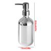 GLigeT Hand Soap Dispenser 500ml PET Silver Plating Soap Bottle Refillable Shampoo Shower Gel Soap Dispenser Bottle for Bathroom and Kitchen 2Pcs Soap Dispensor view 2