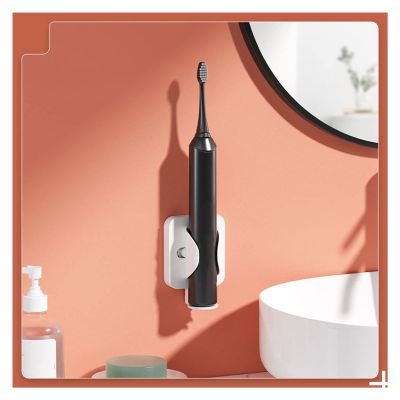 EQUALIZE Toothbrush Holder Punch-Free Electric Toothbrush Holder, Wall-Mounted Toothbrush Holder, Bathroom Toothbrush Storage Holder, 2PCS Toothpaste Holder (Color : C)