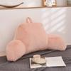 Aimuan Reading Pillow Bed Rest Wedge Large Adult Backrest Pillow with Arms Back Support for Sitting Up in Bed Cushion Incline Rest Sleeping Snoring Pillow, (Large, Blush) view 1