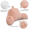 Aimuan Reading Pillow Bed Rest Wedge Large Adult Backrest Pillow with Arms Back Support for Sitting Up in Bed Cushion Incline Rest Sleeping Snoring Pillow, (Large, Blush) view 4