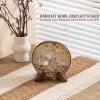 ANBOXIT Bowl Stands for Display, 3.5 Inch Plate Holder, Wooden Easel Frame Holder, Display Stand for Large Deep Platters and Dishes, 3.5" H x 4.8" W x 4" D (For Bowls under 2.5" in Depth) view 2