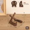 ANBOXIT Bowl Stands for Display, 3.5 Inch Plate Holder, Wooden Easel Frame Holder, Display Stand for Large Deep Platters and Dishes, 3.5" H x 4.8" W x 4" D (For Bowls under 2.5" in Depth) view 4