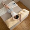 LQdpdd Large Triangular Headboard Wedge Bed Rest Reading Pillow for Sitting in Bed-Backrest Positioning Support Long Bolster Pillow for Daybed with Soft Velvet Covers,Yellow,Twin:100 * 20 * 50cm view 4