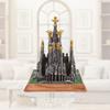 Lllunimon Spanish Sagrada Familia Cathedral Statue Building Model, Resin Miniature Crafts Ornaments Collection Idea Gifts view 3
