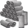 18 Pieces Throw Blankets Bulk 50 x 60 Inch Soft Warm Lightweight Fleece Flannel Blankets Bulk for Homeless Cold Weather Wedding Guests Gifts Home Couch Sofa Bed(Dark Gray) view 1