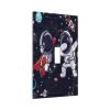 Tewujay Decorative Light Switch Covers Cartoon Cute Astronauts Galaxy Planets 1 Toggle Single Toggle Wall Plate Decorative Switchcover Electrical Switchplate for Farmhouse Home Decor view 2