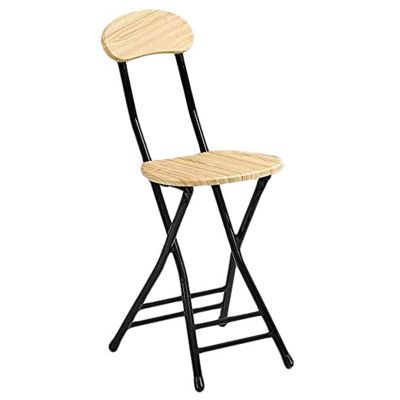 Generic Portable Folding Chair 18 Inch, 220lbs Capacity, Foldable Stool for Adults, for Dorm, Kitchen, Vanity, Church and Outdoor (Color : Natural, Size : 45cm/18in), LVVDDAYBA-NATURAL-45CM/18IN
