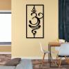 Kewhush Metal Om Decor, Om Sign Metal Wall Decor, Sanskrit Yoga Symbol Decor, Aum Symbol, Om Wall Art, Metal Wall Art, Yoga Studio Decor, Zen Wall Hangings (30"x16" | 76x39.5 cm, White) view 2
