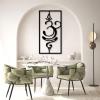 Kewhush Metal Om Decor, Om Sign Metal Wall Decor, Sanskrit Yoga Symbol Decor, Aum Symbol, Om Wall Art, Metal Wall Art, Yoga Studio Decor, Zen Wall Hangings (30"x16" | 76x39.5 cm, White) view 4
