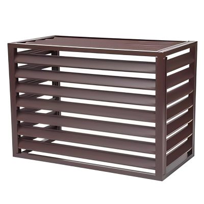 QUDEX Air Conditioner Privacy Fence,Air Conditioner Fence,Aluminum Air Conditioner Covers, for Protection Outside to Hide Air Conditioner. 39.3in(100cm) X19.6in(50cm) X27.5in(70cm) STYLE2