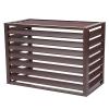 QUDEX Air Conditioner Privacy Fence,Air Conditioner Fence,Aluminum Air Conditioner Covers, for Protection Outside to Hide Air Conditioner. 39.3in(100cm) X19.6in(50cm) X27.5in(70cm) STYLE2 view 1